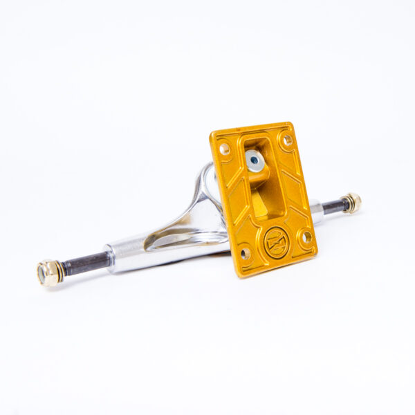 TRUCKS SKATE HOLLOW KINPIN CROMADO/DORADO - Imagen 3
