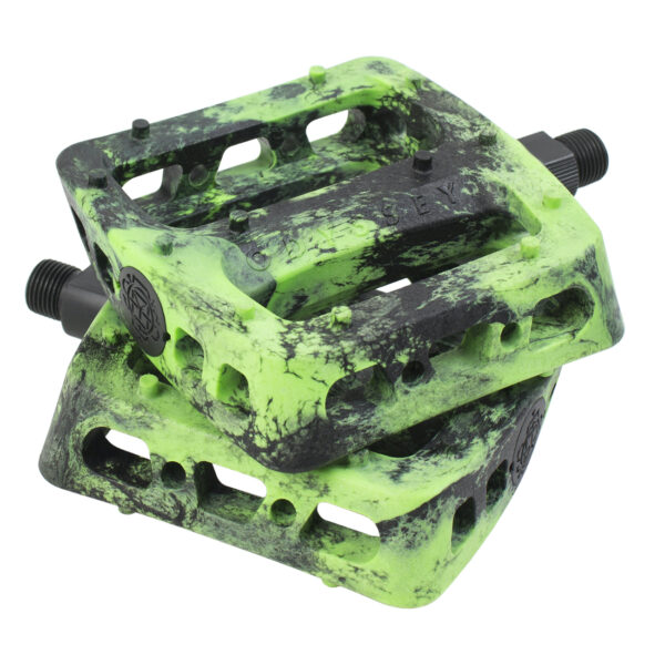 PEDALES ODYSSEY TWISTED PRO VERDE BILLAR / NEGRO