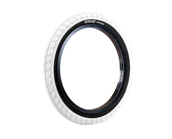 NEUMATICO BMX SUNDAY CURRENT V2 20 X 2.40 BLANCO/BANDA NEGRA - Imagen 2