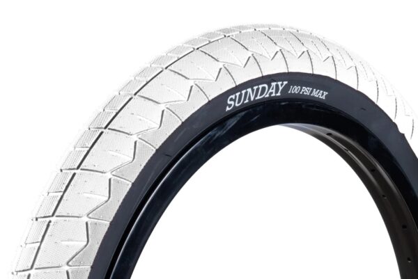 NEUMATICO BMX SUNDAY CURRENT V2 20 X 2.40 BLANCO/BANDA NEGRA