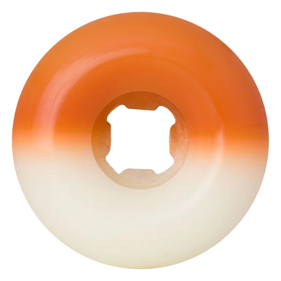 RUEDAS SKATE SLIME BALLS HAIRBALLS 50/50 WHITE/ORANGE 95A 56MM - Imagen 2