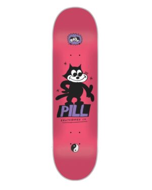 TABLA SKATE PILL LUCKY CAT MAGENTA 8.25"