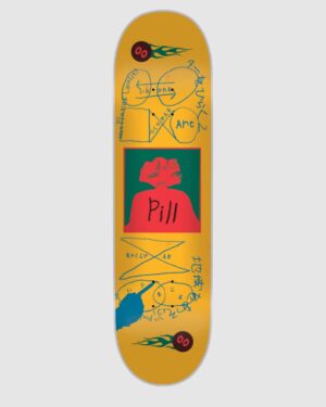 TABLA SKATE PILL BAG 8.65 X 32 AMARILLA