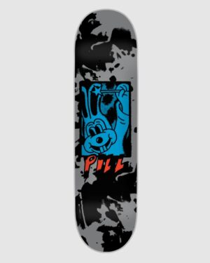TABLA SKATE PILL MAGIC RABBIT 8.5 X 32 NEGRO/GRIS
